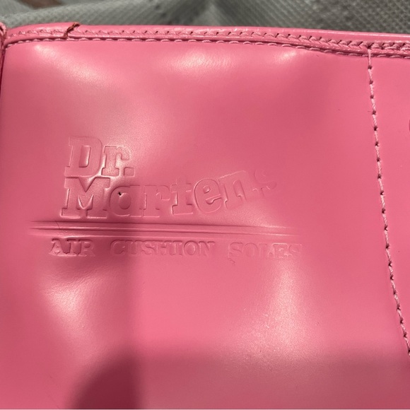 Dr. Martens Pink Combat Boots Womens 10 airware - Picture 10 of 11